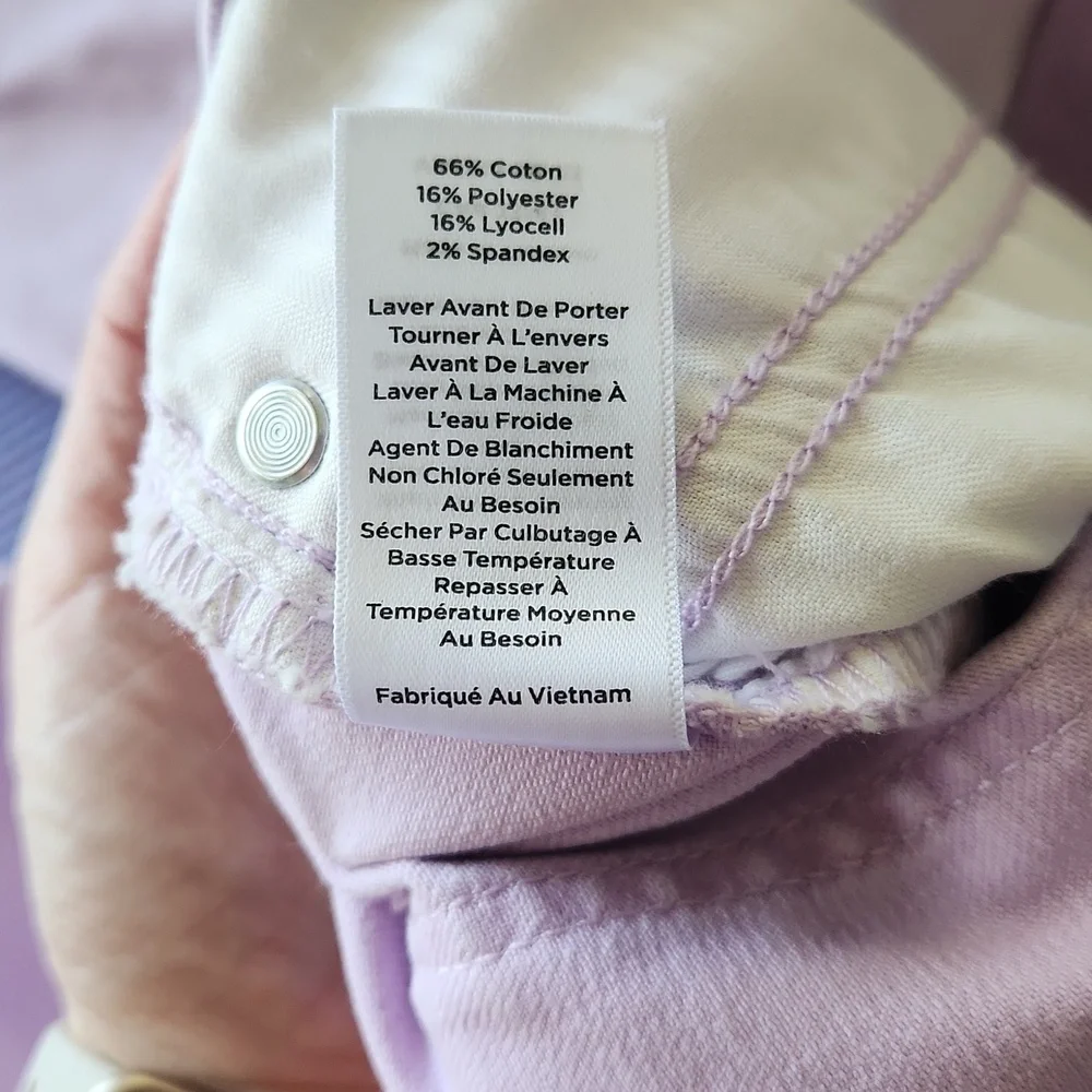Talbots Slim Ankle Jean 6 Lavendar Lilac Pastel Purple Spring Summer - Picture 3 of 3